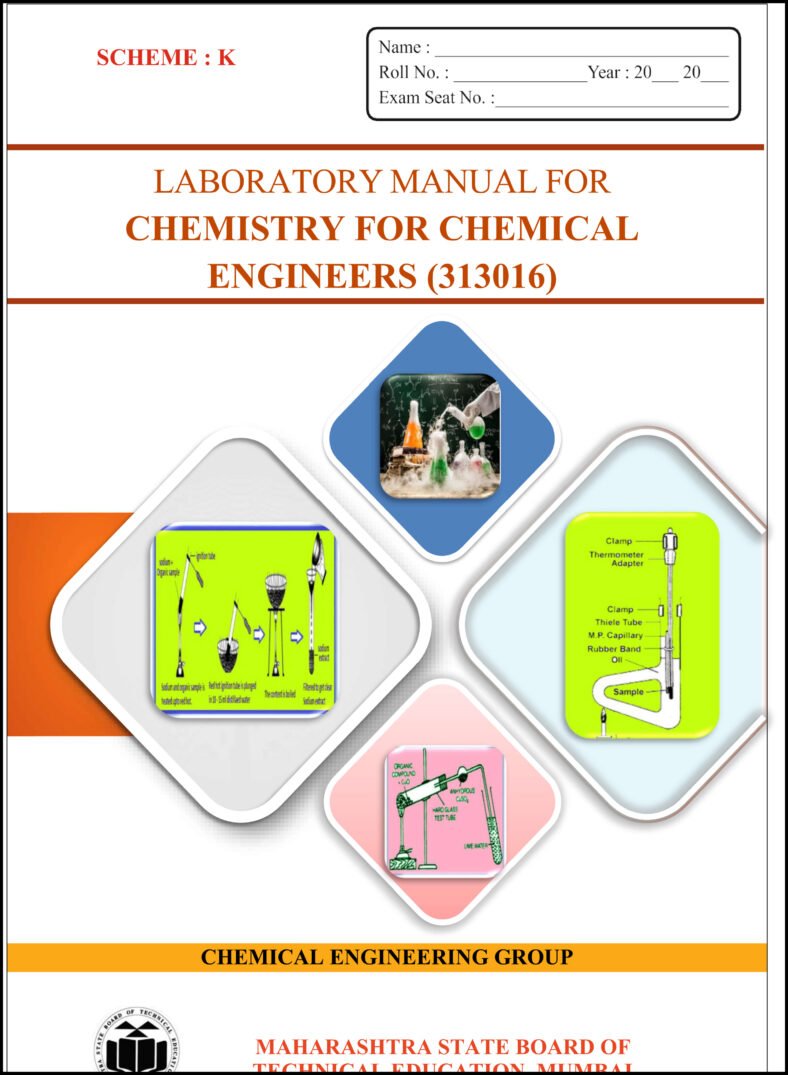 Chemistry for chemical Engineers Msbte Lab Manual