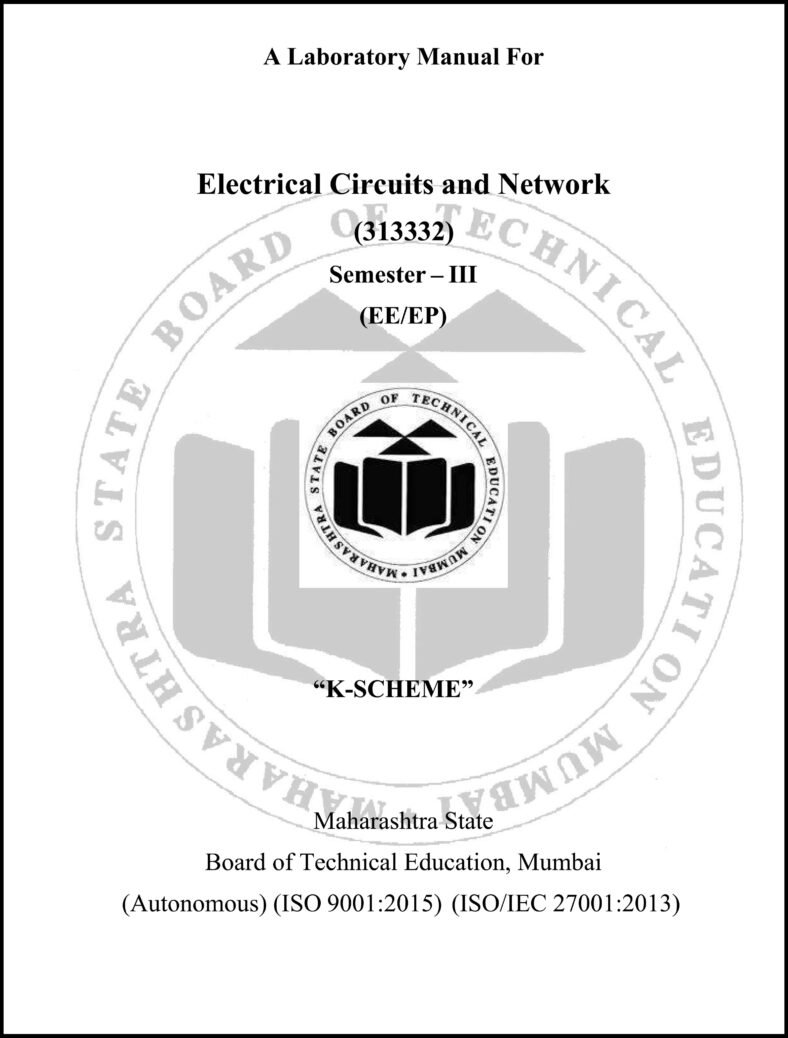 Electrical Circuits and Network Lab Manual