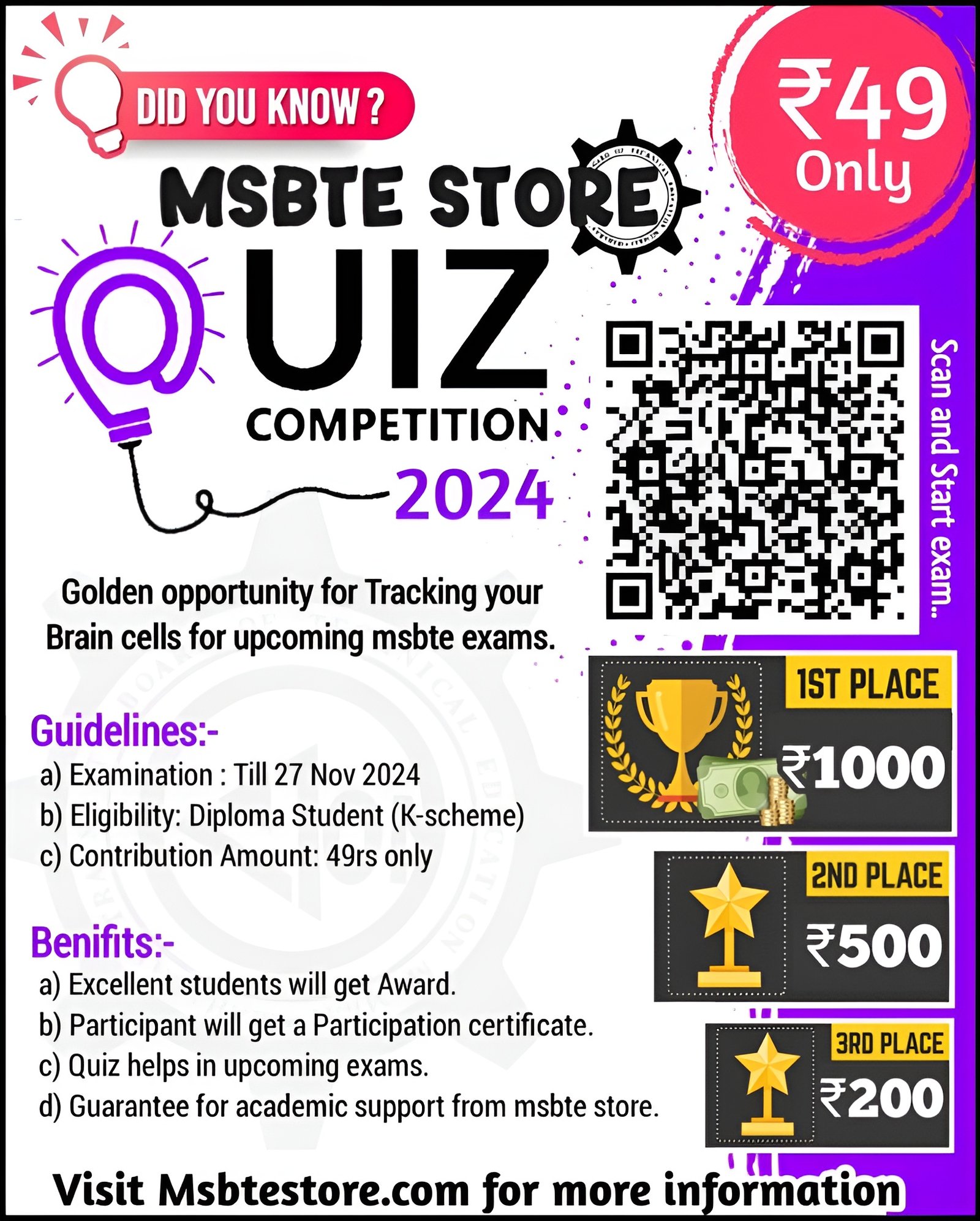 Msbte Store Quiz Competition