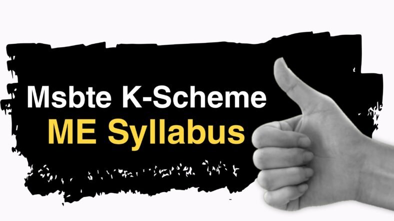 K-Scheme Syllabus of Mechanical Engineering